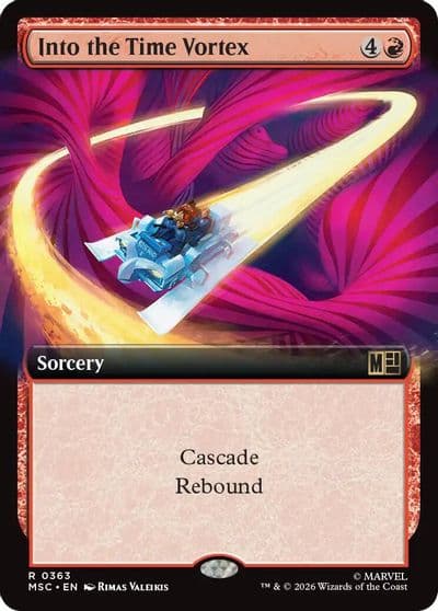 Into the Time Vortex Extended Art Commander: Marvel Super Heroes Magic card
