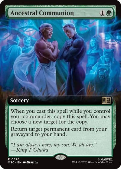 Ancestral Communion Extended Art Commander: Marvel Super Heroes Magic card