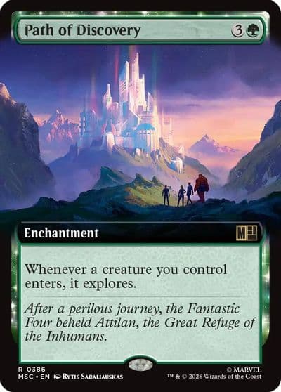 Path of Discovery Extended Art Commander: Marvel Super Heroes Magic card