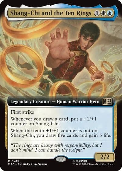 Shang Chi and the Ten Rings Extended Art Commander: Marvel Super Heroes Magic card