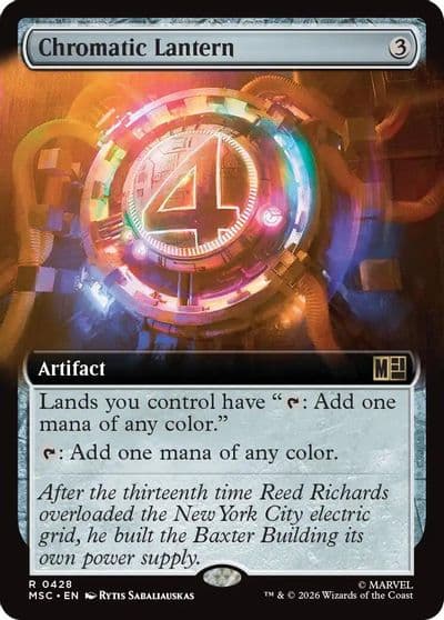 Chromatic Lantern Extended Art Commander: Marvel Super Heroes Magic card