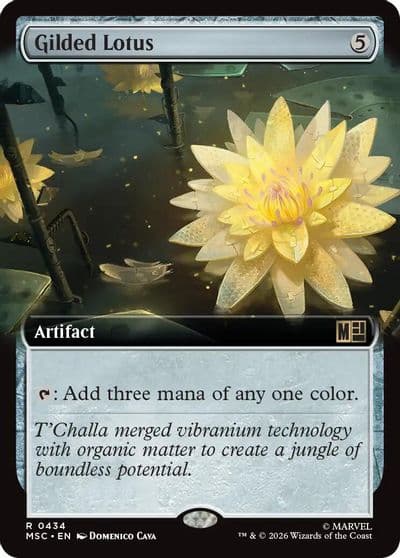 Gilded Lotus Extended Art Commander: Marvel Super Heroes Magic card