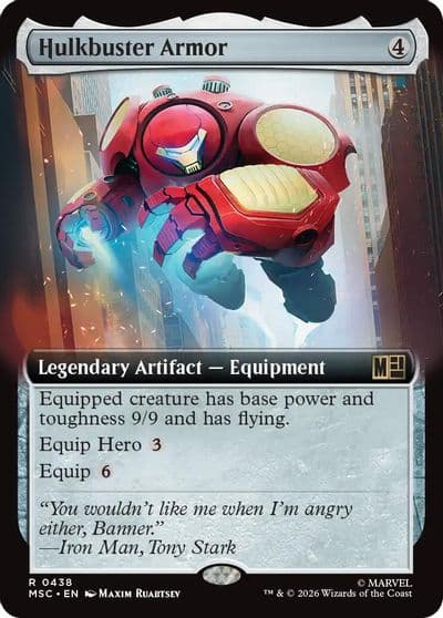 Hulkbuster Armor Extended Art Commander: Marvel Super Heroes Magic card