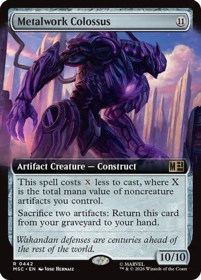 Metalwork Colossus Extended Art Commander: Marvel Super Heroes Magic card