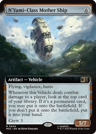 NYami Class Mother Ship Extended Art Commander: Marvel Super Heroes Magic card