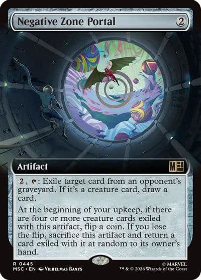 Negative Zone Portal Extended Art Commander: Marvel Super Heroes Magic card
