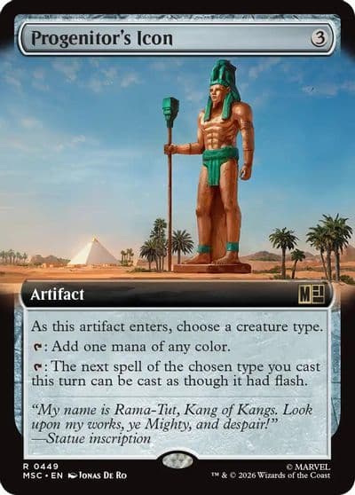 Progenitors Icon Extended Art Commander: Marvel Super Heroes Magic card