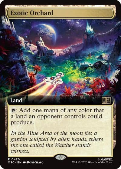 Exotic Orchard Extended Art Commander: Marvel Super Heroes Magic card