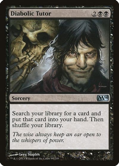Diabolic Tutor Magic 2014 (M14) Magic card