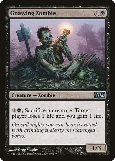 Gnawing Zombie Magic 2014 (M14) Magic card