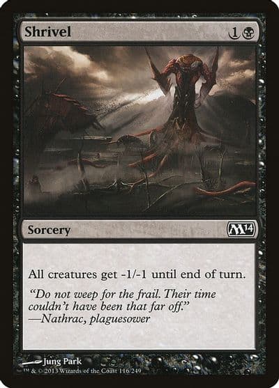 Shrivel Magic 2014 (M14) Magic card