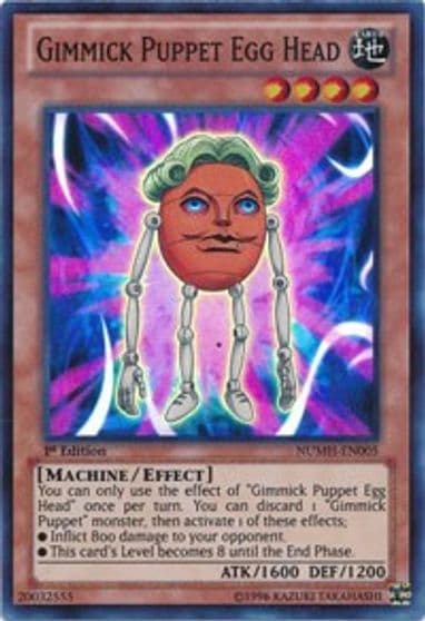 Gimmick Puppet Egg Head Number Hunters Yu-Gi-Oh! card