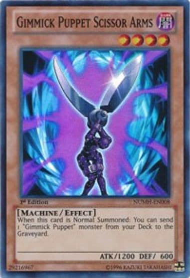 Gimmick Puppet Scissor Arms Number Hunters Yu-Gi-Oh! card
