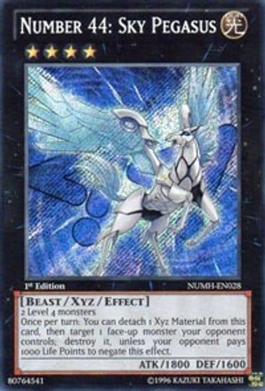Number 44 Sky Pegasus Number Hunters Yu-Gi-Oh! card