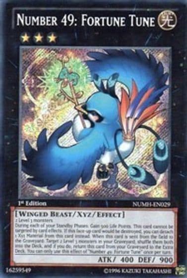 Number 49 Fortune Tune Number Hunters Yu-Gi-Oh! card