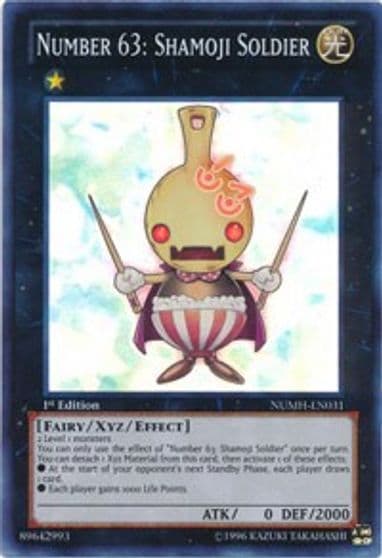 Number 63 Shamoji Soldier Number Hunters Yu-Gi-Oh! card