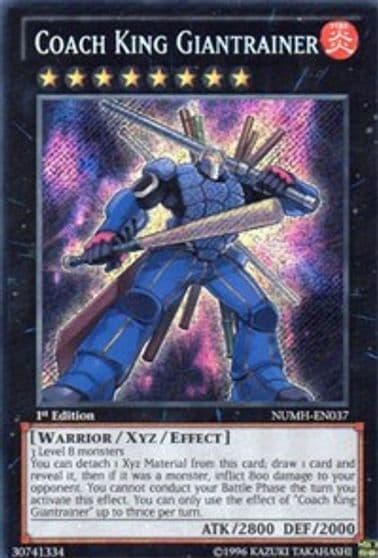 Coach King Giantrainer Number Hunters Yu-Gi-Oh! card