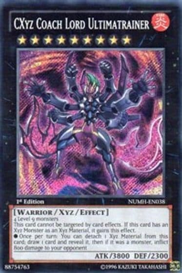 CXyz Coach Lord Ultimatrainer Number Hunters Yu-Gi-Oh! card