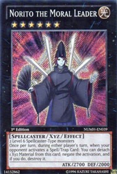 Norito the Moral Leader Number Hunters Yu-Gi-Oh! card