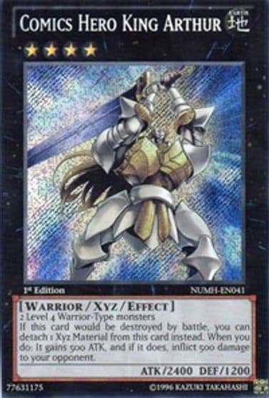 Comics Hero King Arthur Number Hunters Yu-Gi-Oh! card