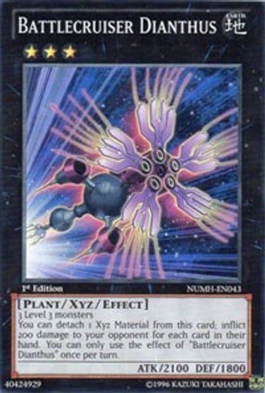 Battlecruiser Dianthus Number Hunters Yu-Gi-Oh! card
