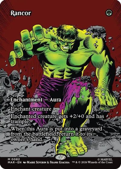 Rancor Borderless Marvel Universe Eternal-Legal Magic card