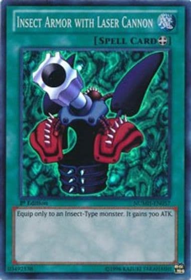Insect Armor with Laser Cannon Number Hunters Yu-Gi-Oh! card
