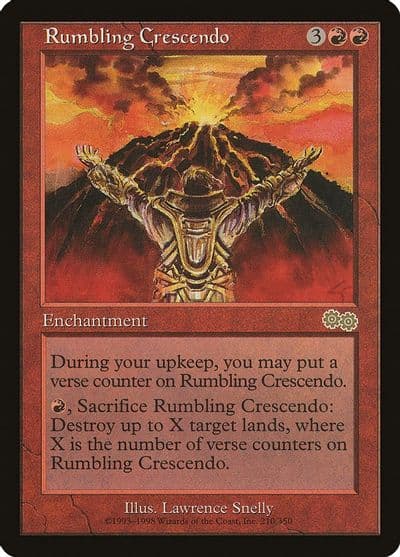 Rumbling Crescendo Urza's Saga Magic card