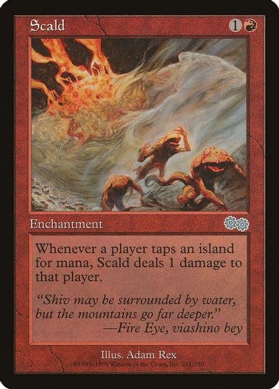 Scald Urza's Saga Magic card