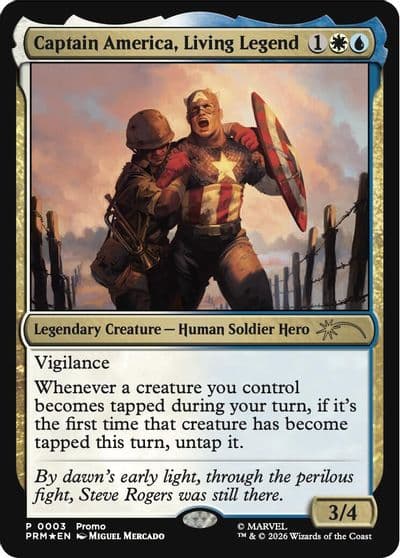 Captain America Living Legend Media Promos Magic card