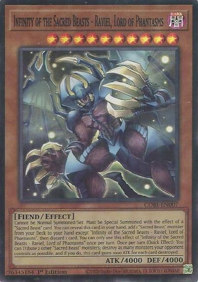 Infinity of the Sacred Beasts Raviel Lord of Phantasms Chaos Origins Yu-Gi-Oh! card