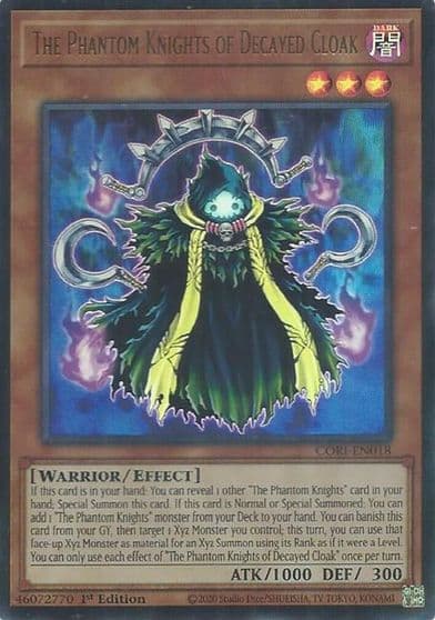 The Phantom Knights of Decayed Cloak Chaos Origins Yu-Gi-Oh! card