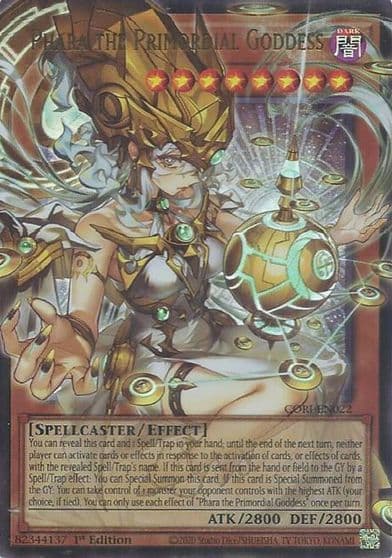 Phara the Primordial Goddess Extended Art Chaos Origins Yu-Gi-Oh! card