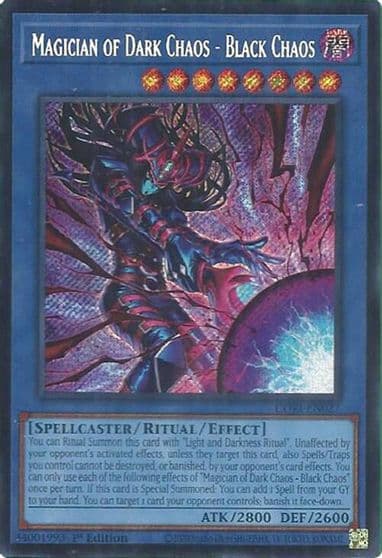 Magician of Dark Chaos Black Chaos Secret Rare Chaos Origins Yu-Gi-Oh! card