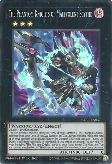 The Phantom Knights of Malevolent Scythe Chaos Origins Yu-Gi-Oh! card