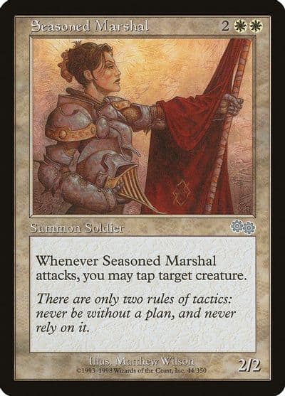 Seasoned Marshal Urza's Saga Magic card