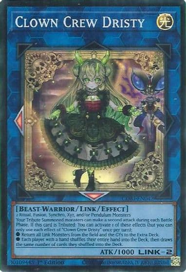 Clown Crew Dristy Chaos Origins Yu-Gi-Oh! card