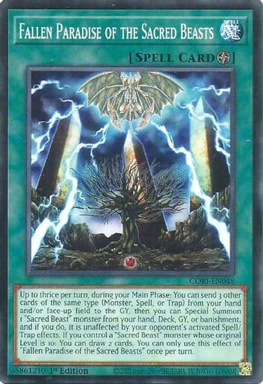 Fallen Paradise of the Sacred Beasts Chaos Origins Yu-Gi-Oh! card
