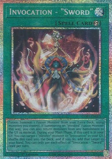 Invocation Sword Starlight Rare Chaos Origins Yu-Gi-Oh! card