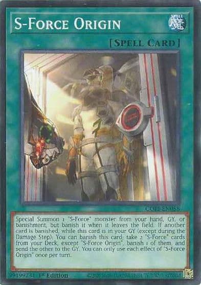 S Force Origin Chaos Origins Yu-Gi-Oh! card