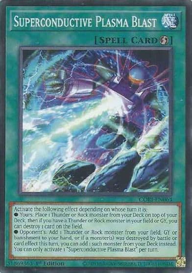 Superconductive Plasma Blast Chaos Origins Yu-Gi-Oh! card