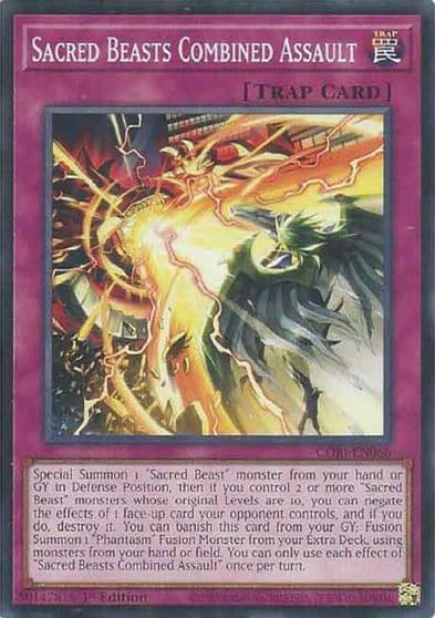 Sacred Beasts Combined Assault Chaos Origins Yu-Gi-Oh! card