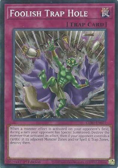 Foolish Trap Hole Chaos Origins Yu-Gi-Oh! card