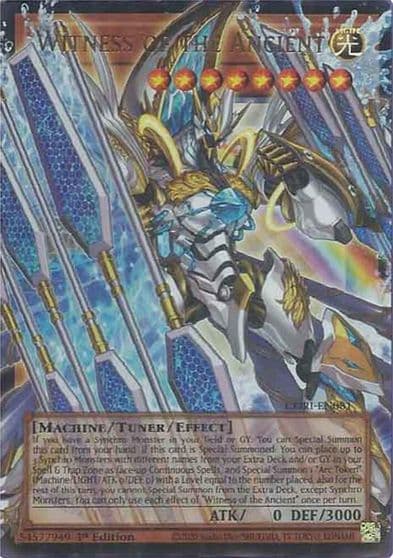 Witness of the Ancient Extended Art Chaos Origins Yu-Gi-Oh! card