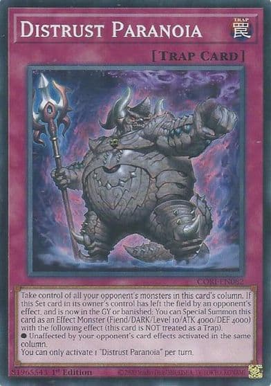 Distrust Paranoia Chaos Origins Yu-Gi-Oh! card