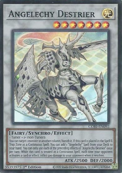 Angelechy Destrier Chaos Origins Yu-Gi-Oh! card