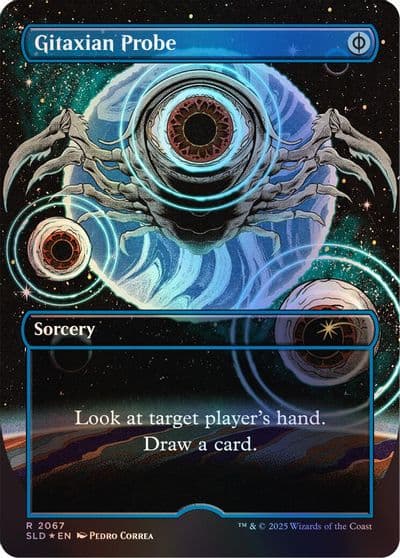 Gitaxian Probe 2067 Rainbow Foil Secret Lair Drop Series Magic card