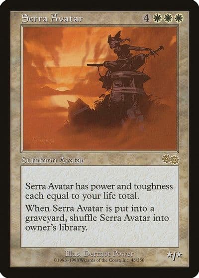 Serra Avatar Urza's Saga Magic card