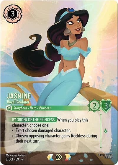 Jasmine Royal Seafarer Disney Lorcana Promo Cards Lorcana card