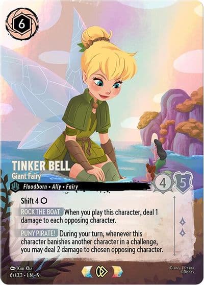 Tinker Bell Giant Fairy 6 CC1 Disney Lorcana Promo Cards Lorcana card